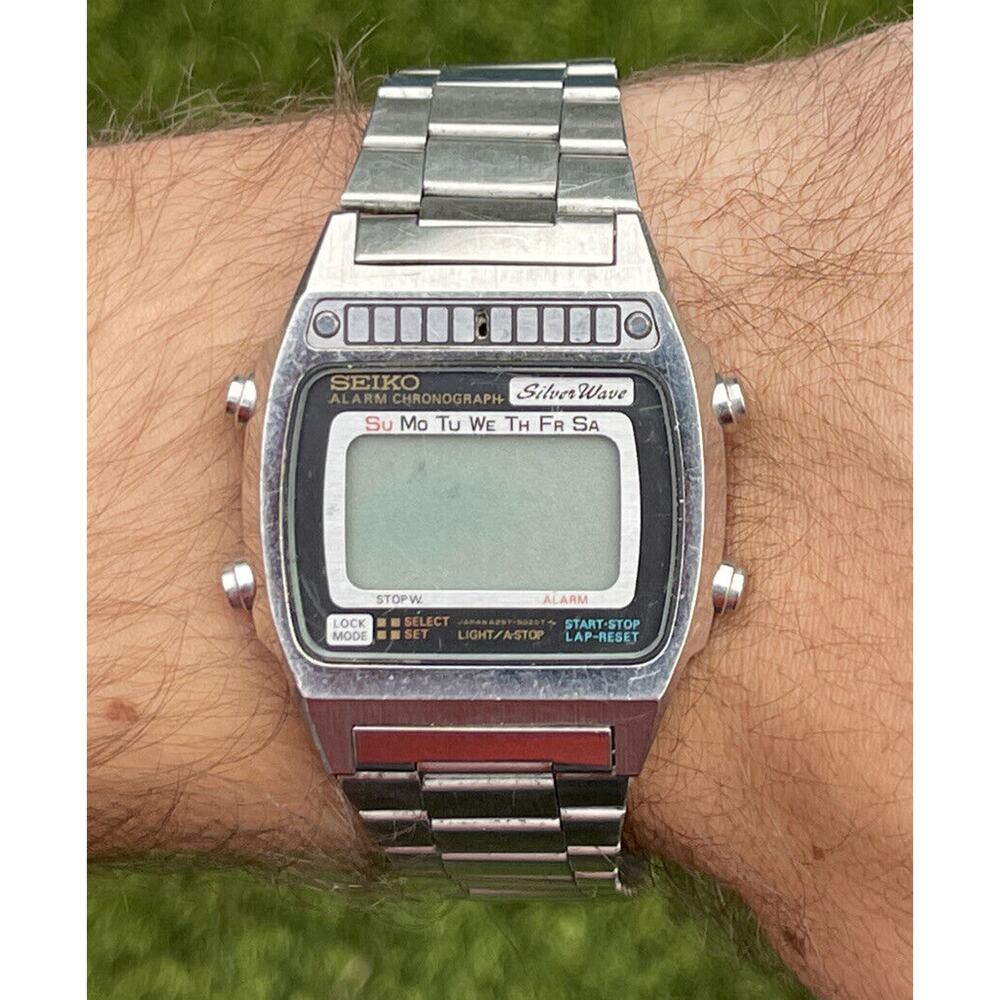 Seiko SilverWave A257-5020 - Vintage Rare Digital Watch Runs (dead Battery)